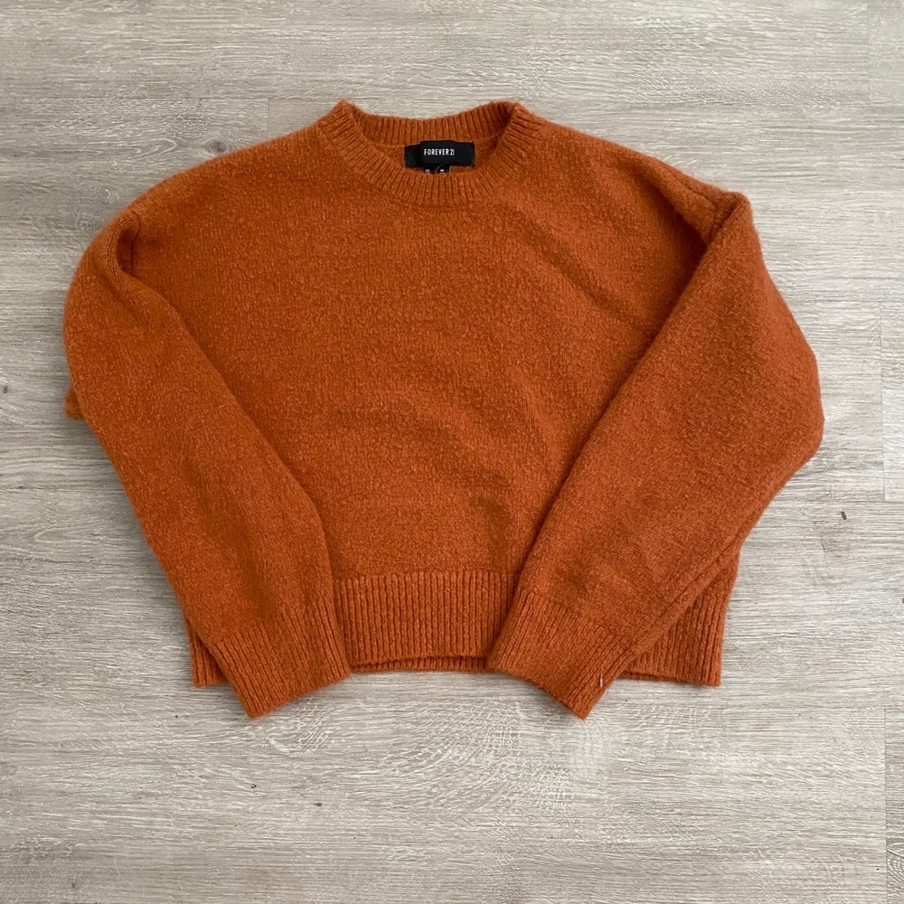 F21 fuzzy sweater